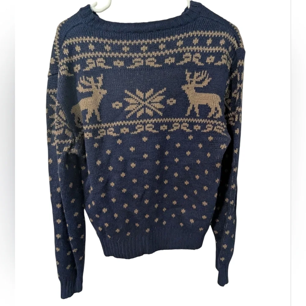 Vintage, caribou Sweater, Pure Wool
